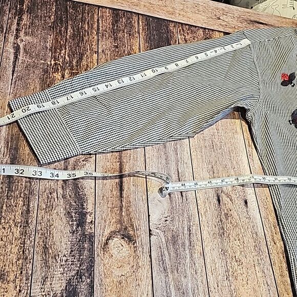 Ladybugs everywhere!long sleeve button front blouse - Picture 10 of 10